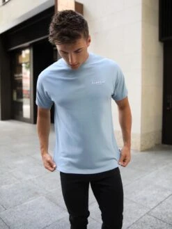 Universal Relaxed T-Shirt - Ice Blue -Cheap Clothing Store 197BLLightBlue03D
