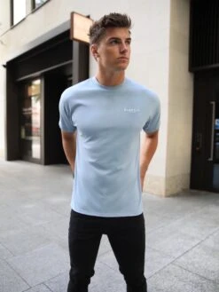 Universal Relaxed T-Shirt - Ice Blue -Cheap Clothing Store 197BLLightBlue05D