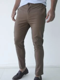 Sloane Slim Fit Tailored Chinos - Brown -Cheap Clothing Store 2009 1BROWND 2