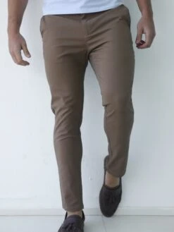 Sloane Slim Fit Tailored Chinos - Brown -Cheap Clothing Store 2009 1BROWND