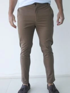 Sloane Slim Fit Tailored Chinos - Brown -Cheap Clothing Store 2009 1BROWND 3