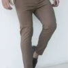 Sloane Slim Fit Tailored Chinos - Brown -Cheap Clothing Store 2009 1BROWNLEADD