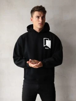 Revolve Relaxed Hoodie - Black -Cheap Clothing Store 2011MBlack 02D