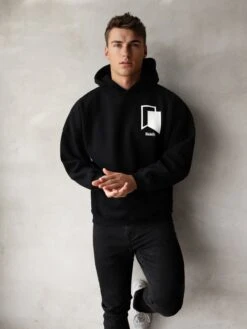 Revolve Relaxed Hoodie - Black -Cheap Clothing Store 2011MBlack 06D