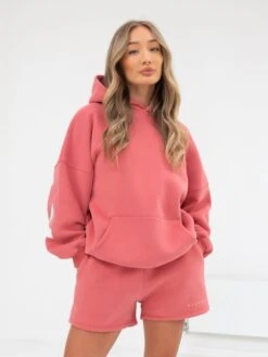 Isabel Oversized Hoodie - Sunrise Coral -Cheap Clothing Store 2011WCoral 02D
