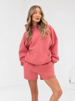 Isabel Oversized Hoodie - Sunrise Coral -Cheap Clothing Store 2011WCoral 03D