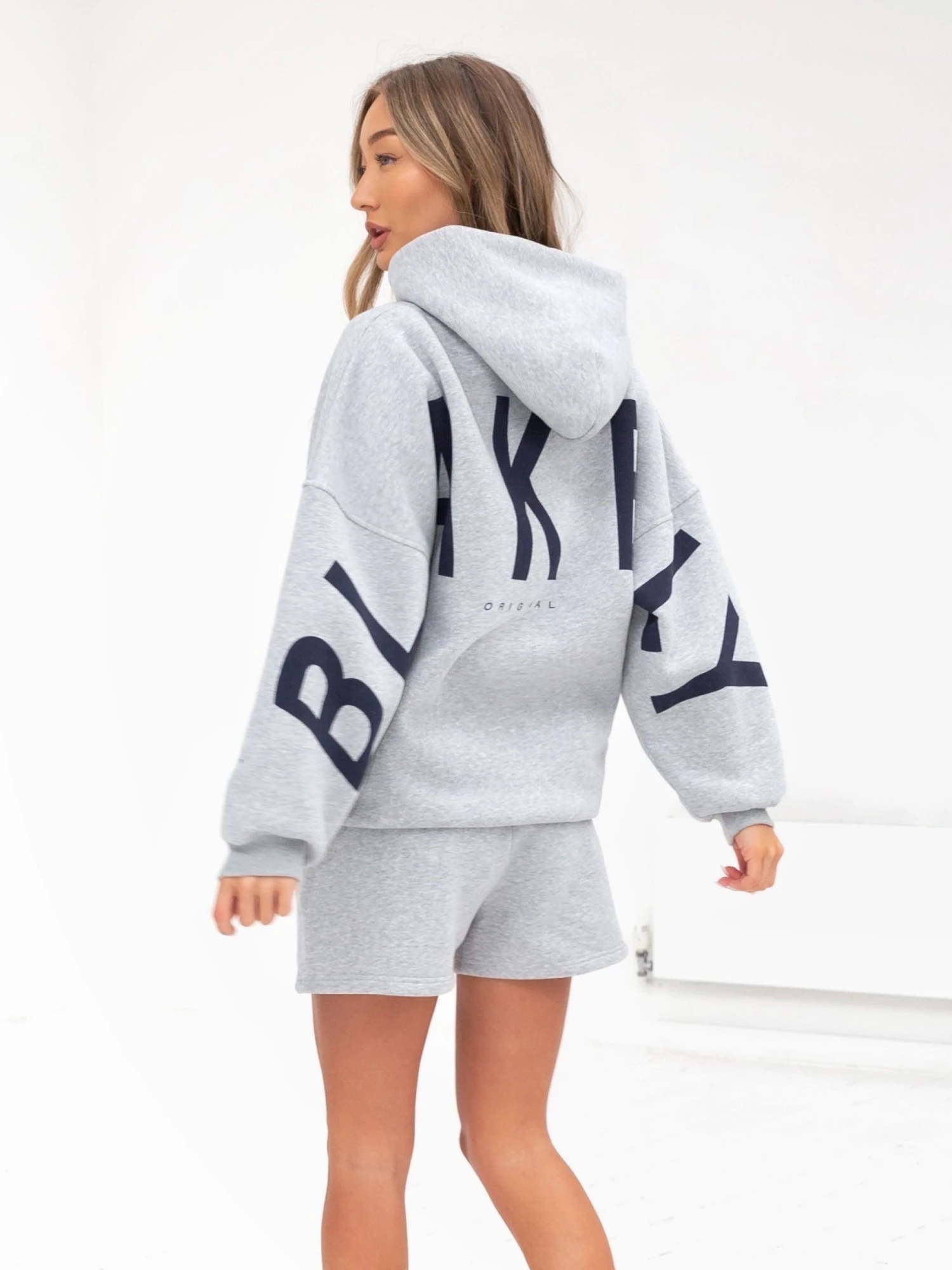 Isabel Oversized Hoodie - Marl Grey 8 Isabel Oversized Hoodie - Marl Grey - Image 6