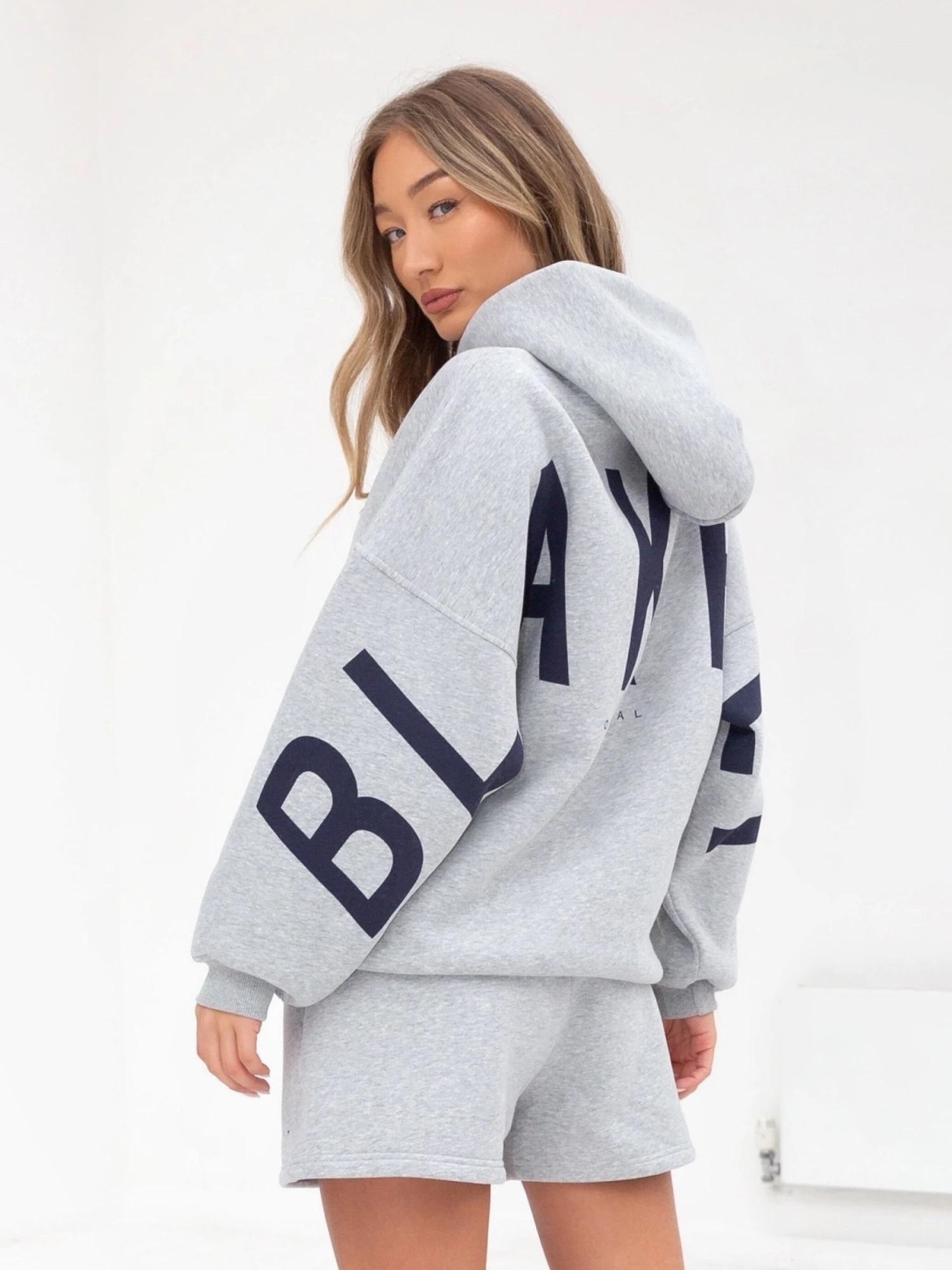 Isabel Oversized Hoodie - Marl Grey 7 Isabel Oversized Hoodie - Marl Grey - Image 5