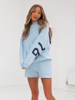 Isabel Oversized Hoodie - Powder Blue -Cheap Clothing Store 2011WPowderBlue 02D