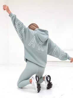 Outline Isabel Oversized Hoodie - Mineral Blue -Cheap Clothing Store 20120LightBlue 04D