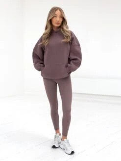 Outline Isabel Oversized Hoodie - Mauve Brown -Cheap Clothing Store 20120LightBrown 02D