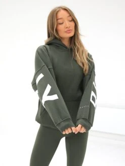 Isabel Oversized Hoodie - Khaki Green -Cheap Clothing Store 2012GkhakigreenD 4