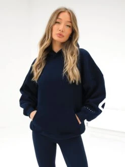 Isabel Oversized Hoodie - Navy Blue -Cheap Clothing Store 2012GnavyD 2