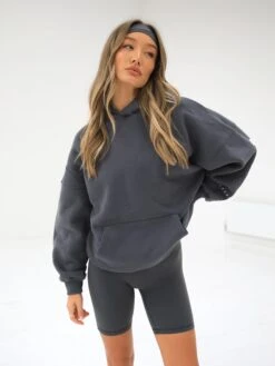 Isabel Oversized Hoodie - Charcoal -Cheap Clothing Store 2012XGREYD 4