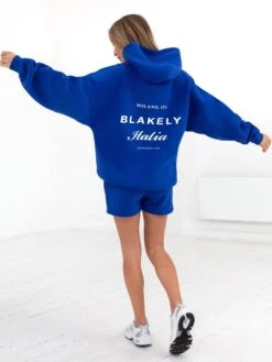 Italia Oversized Hoodie - Cobalt Blue -Cheap Clothing Store 201BWBLUE 02D