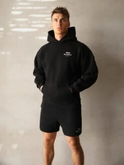 Italia Relaxed Hoodie - Black -Cheap Clothing Store 201MBBlack 03D
