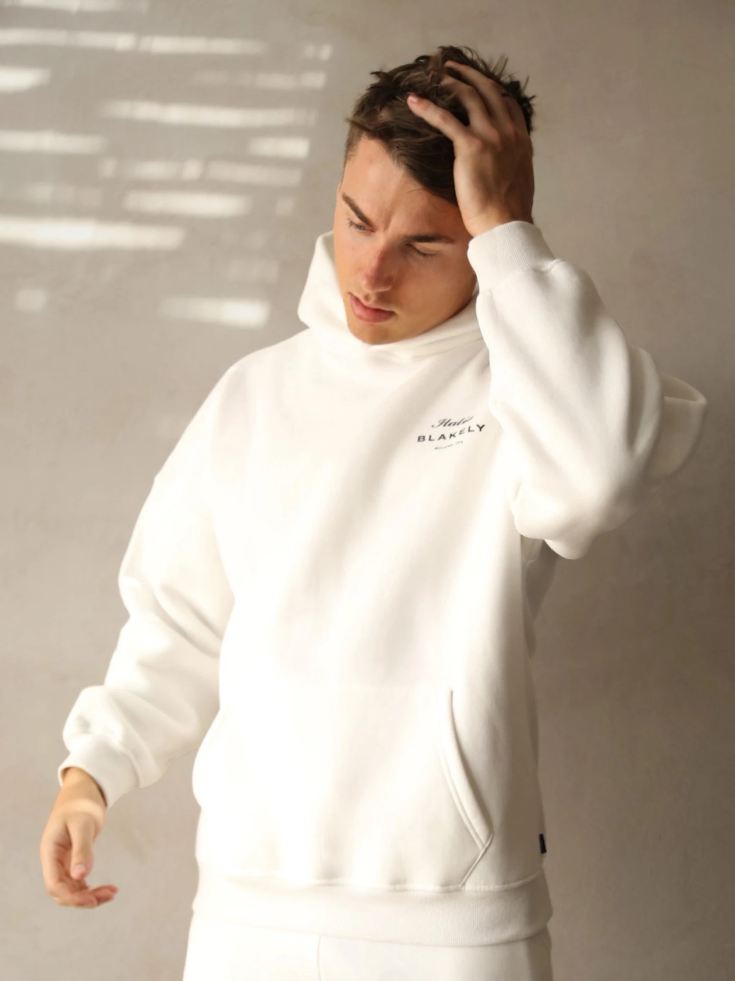 Italia Relaxed Hoodie - Flat White 8 Italia Relaxed Hoodie - Flat White - Image 6