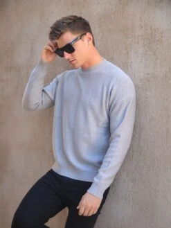 Huxley Knit Jumper - Pale Concrete 9 Huxley Knit Jumper - Pale Concrete -Cheap Clothing Store 2025PaleConcrete 03D