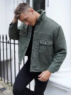 Rapha Denim Jacket - Green -Cheap Clothing Store 2029RAPHAJACKETGREEND