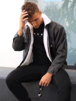 Raleigh Denim Jacket - Grey -Cheap Clothing Store 2030Grey4D