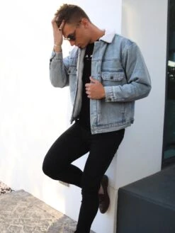 Raleigh Denim Jacket - Light Blue -Cheap Clothing Store 2030LightBlue7D