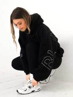 Borg Isabel Oversized Hoodie - Black -Cheap Clothing Store 2035Black 08D