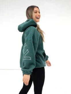 Borg Isabel Oversized Hoodie - Green -Cheap Clothing Store 2035Green 01D