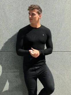 Mason Knit Jumper - Black -Cheap Clothing Store 2041ABlack02D