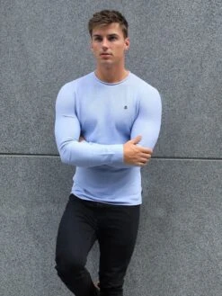 Mason Knit Jumper - Light Blue -Cheap Clothing Store 2041ABlueLEADD 3e7827cc 613a 4f52 9b2f 8dd4e1595395