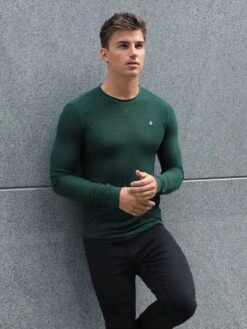 Mason Knit Jumper - Dark Green -Cheap Clothing Store 2041AGreen03D