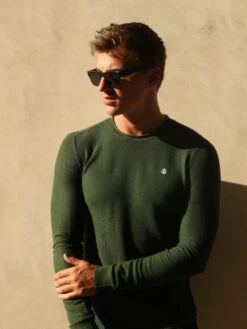 Mason Knit Jumper - Khaki Green -Cheap Clothing Store 2041BGREEND 1