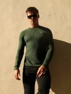 Mason Knit Jumper - Khaki Green -Cheap Clothing Store 2041BGREEND 2
