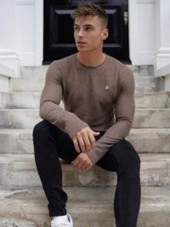 Mason Knit Jumper - Brown -Cheap Clothing Store 2041BrownD 3