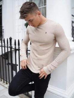 Mason Knit Jumper - Beige -Cheap Clothing Store 2041TanD 3 6d173a06 3853 4fa9 be33 40908d28a179