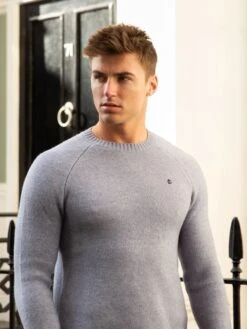 Yardley Knit Jumper - Light Blue -Cheap Clothing Store 2042LightBlue 05D