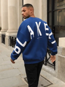 Idris Oversized Jumper - Midnight Blue -Cheap Clothing Store 2046A NAVY 03