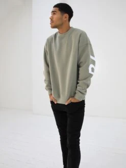 Idris Oversized Jumper - Olive -Cheap Clothing Store 2046BoliveD 1