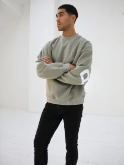 Idris Oversized Jumper - Olive -Cheap Clothing Store 2046BoliveD 2