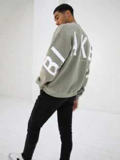 Idris Oversized Jumper - Olive -Cheap Clothing Store 2046BoliveD 4