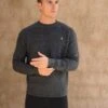 Burford Knit Jumper - Charcoal -Cheap Clothing Store 2075 CHARCOAL NEWLEAD