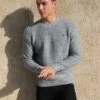 Burford Knit Jumper - Grey -Cheap Clothing Store 2075 GREY NEWLEAD