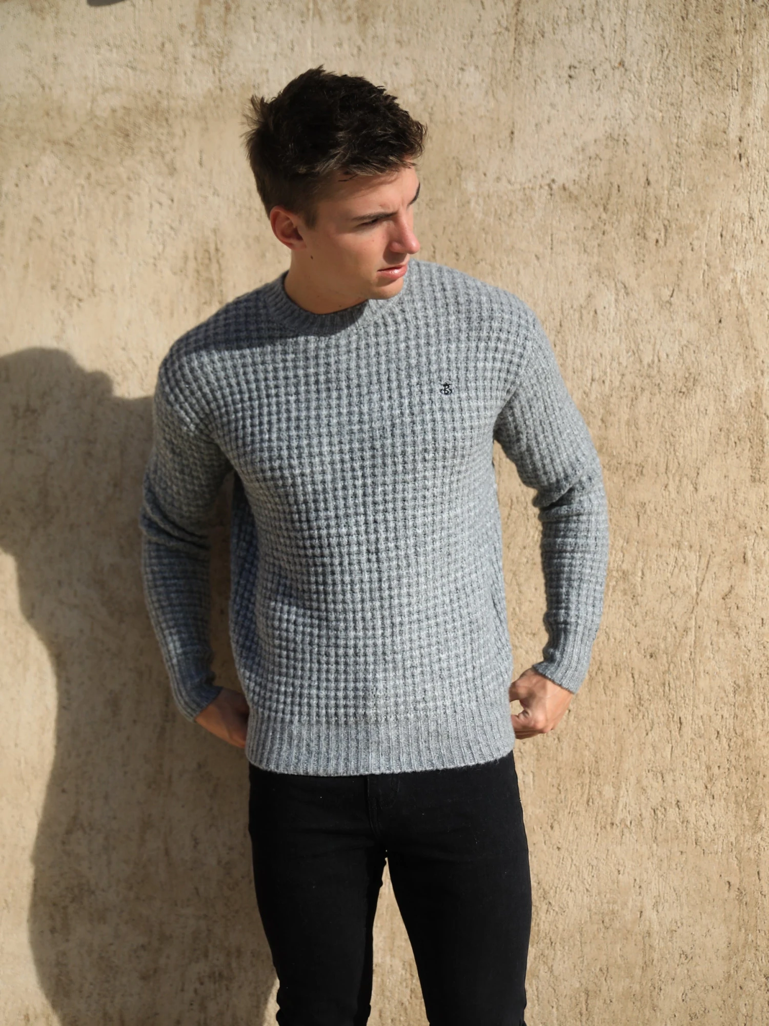 Burford Knit Jumper - Grey 7 Burford Knit Jumper - Grey - Image 5