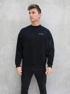 Series Relaxed Jumper - Black -Cheap Clothing Store 216AMBlack 02D