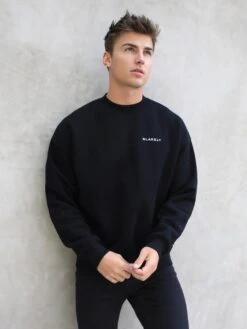 Series Relaxed Jumper - Black -Cheap Clothing Store 216AMBlack 04D