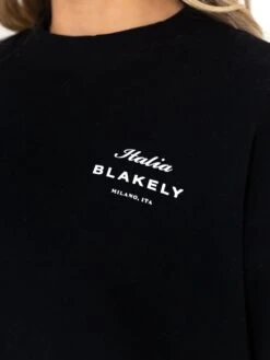 Italia Oversized Jumper - Black -Cheap Clothing Store 216BWBlack 02D
