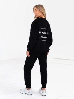 Italia Oversized Jumper - Black -Cheap Clothing Store 216BWBlack 04D