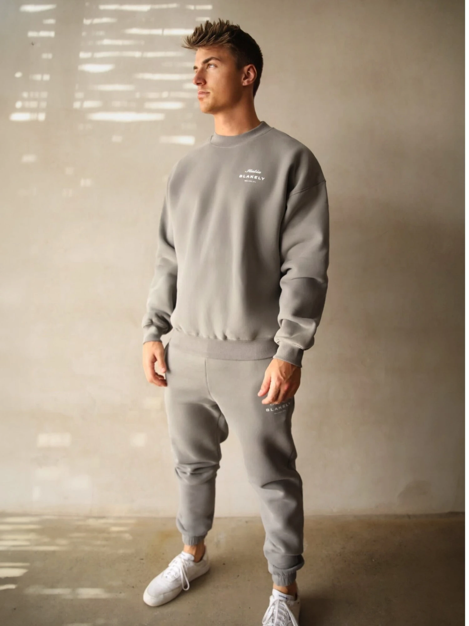 Italia Relaxed Sweatpants - Stone Grey 6 Italia Relaxed Sweatpants - Stone Grey - Image 4