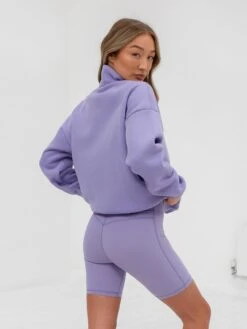 Ultimate 1/4 Zip Jumper - Lilac -Cheap Clothing Store 218GLILAC02
