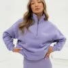 Ultimate 1/4 Zip Jumper - Lilac 2 Ultimate 1/4 Zip Jumper - Lilac -Cheap Clothing Store 218GLILACLEAD