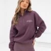 Ultimate 1/4 Zip Jumper - Light Plum -Cheap Clothing Store 218GPLUMLEAD